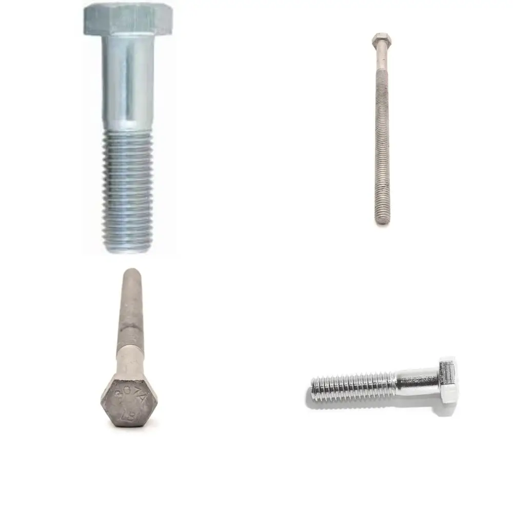 

Винты с шестигранной головкой класса 8,8, оцинкованные M8-1,25 x 130 мм, 25 шт., грубая резьба, частичная резьба, резьба 2,25 дюйма