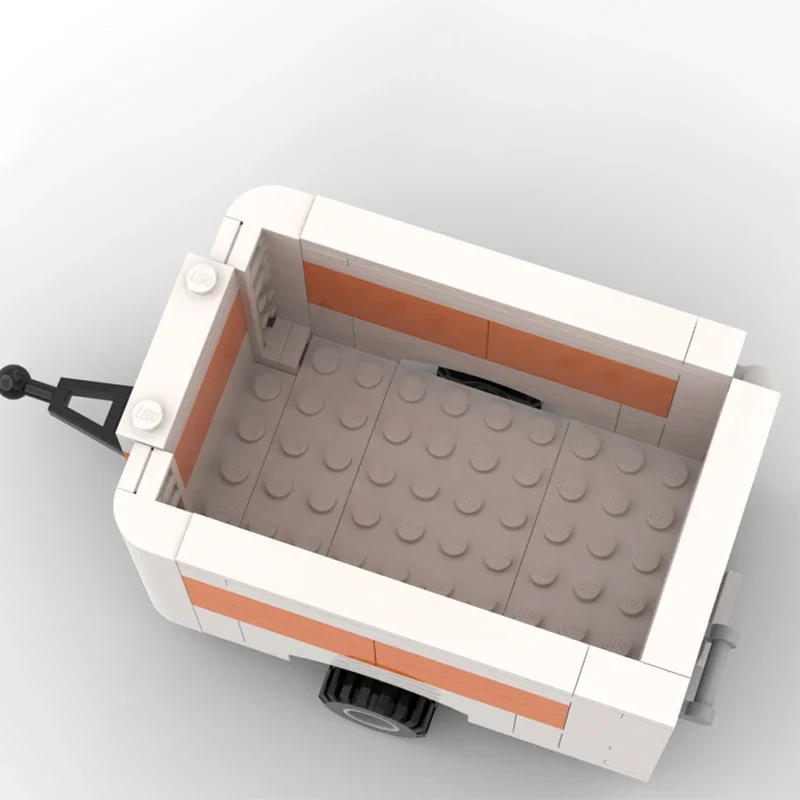 

Набор строительных блоков MOC U-Haul Trailer, 118 деталей, Рождественский подарок, практический конструктор для развития инновационных навыков, сборка