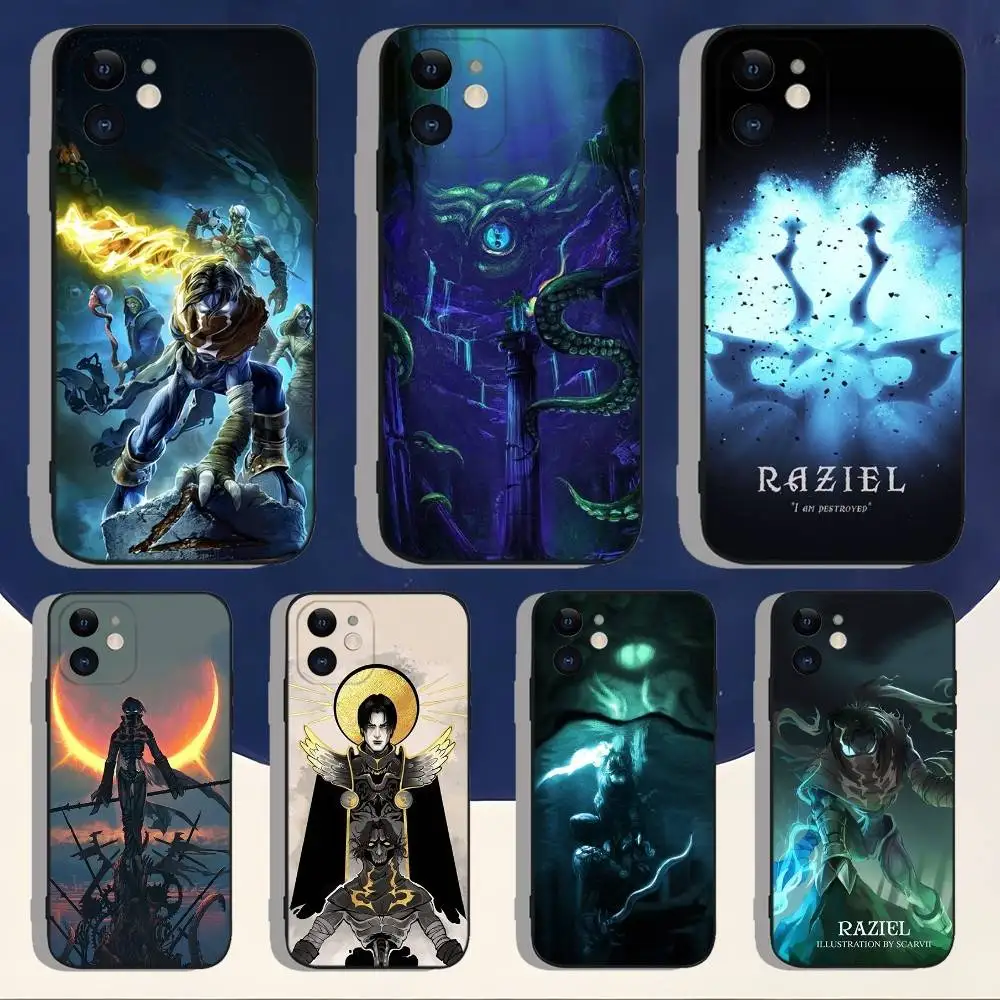 

Soul Reaver Raziel Game Phone Case For iPhone 16,15,14,13,12,11,Pro,Max,Plus,X,XS,XR,SE,8,7,Mini,Soft Silicone Black Case