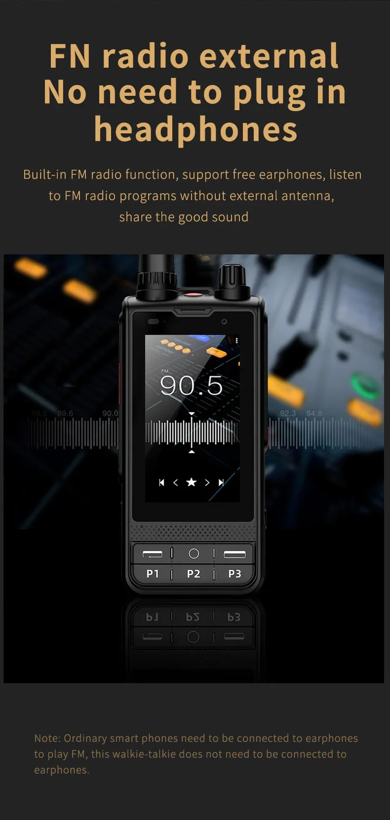 W6 Android 10 UHF 400-470 МГц рация IP68 4200 мАч 2 + 16G беспроводной домофон с рабочим радио Realptt Zello