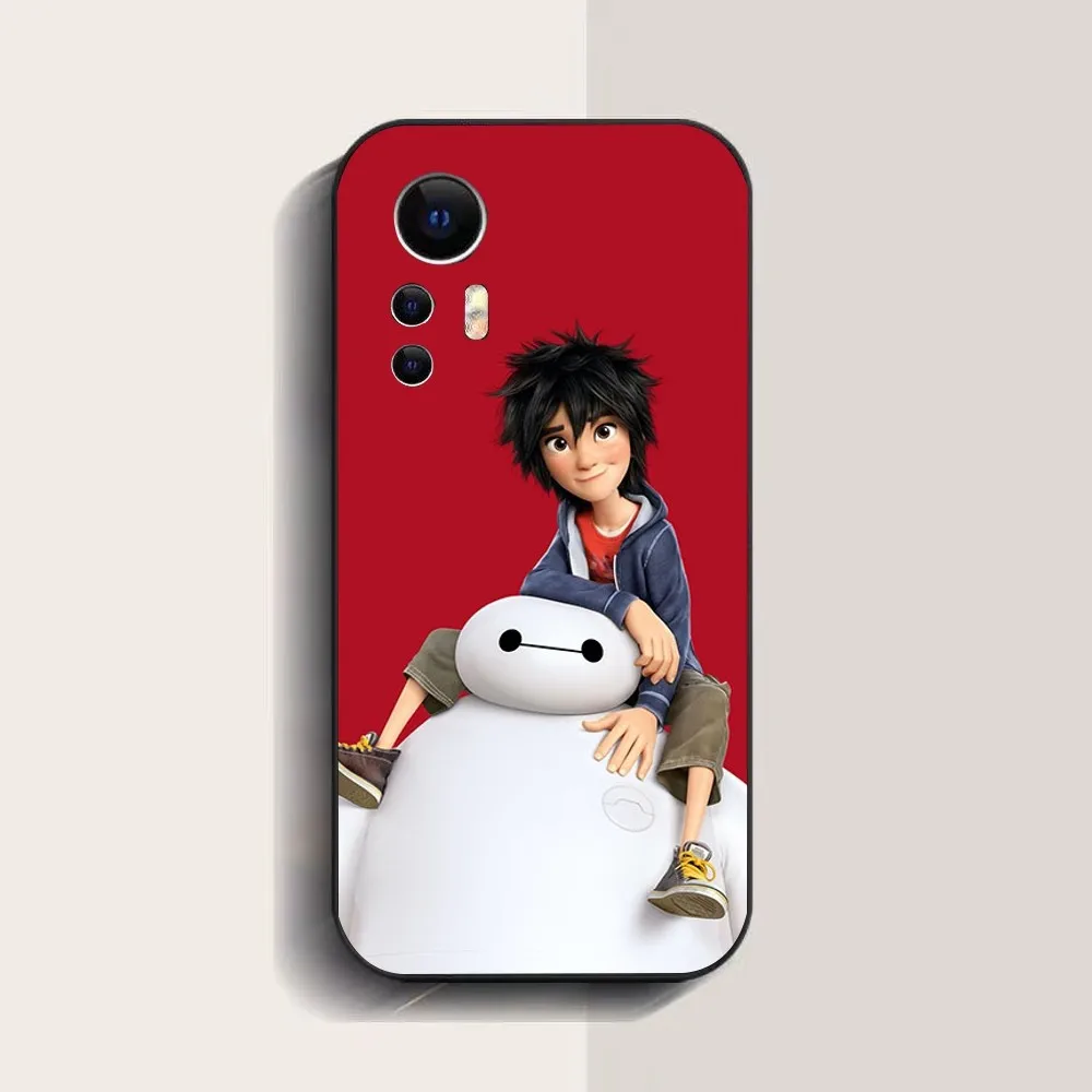 Big Hero 6 Baymax Phone Case For Xiaomi 11 Redmi Note 11 5G 8T 9A 9 10T Note8Pro Note9 12SUltra Black Case