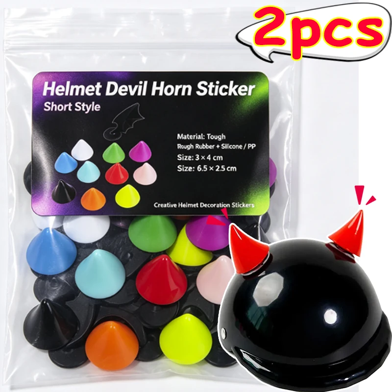 Car Motorcycle Helmet Devil Horn Motocross Full Face Off Road Helmet Decoration Car Accessories Head wear Sucker Auto Styling