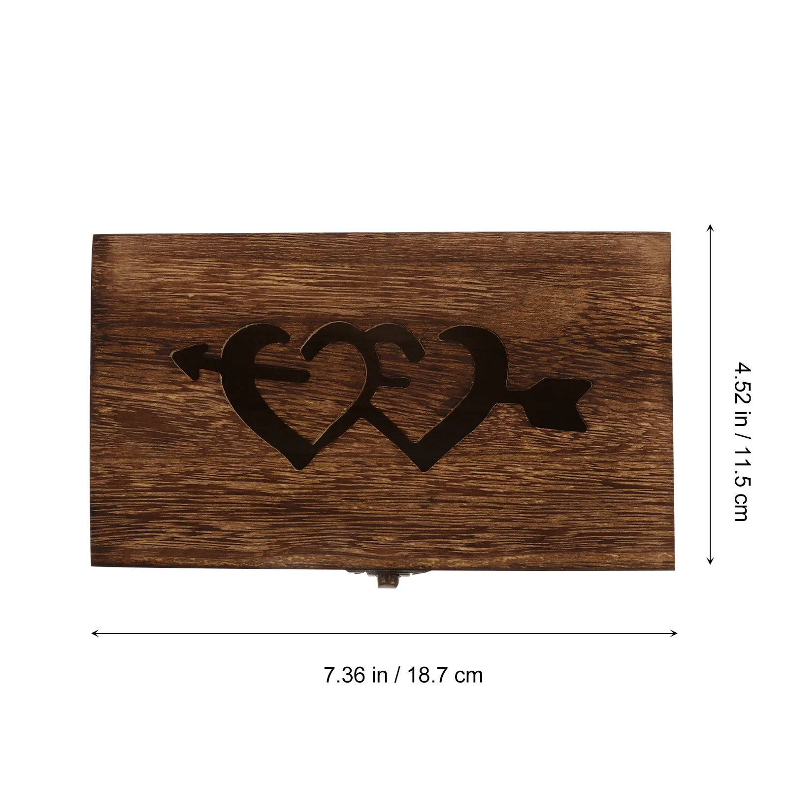 

Wooden Hollow Storage Box Elegant Jewelry Case for Rings Necklaces Home Decor Classic Design Protect Small Size