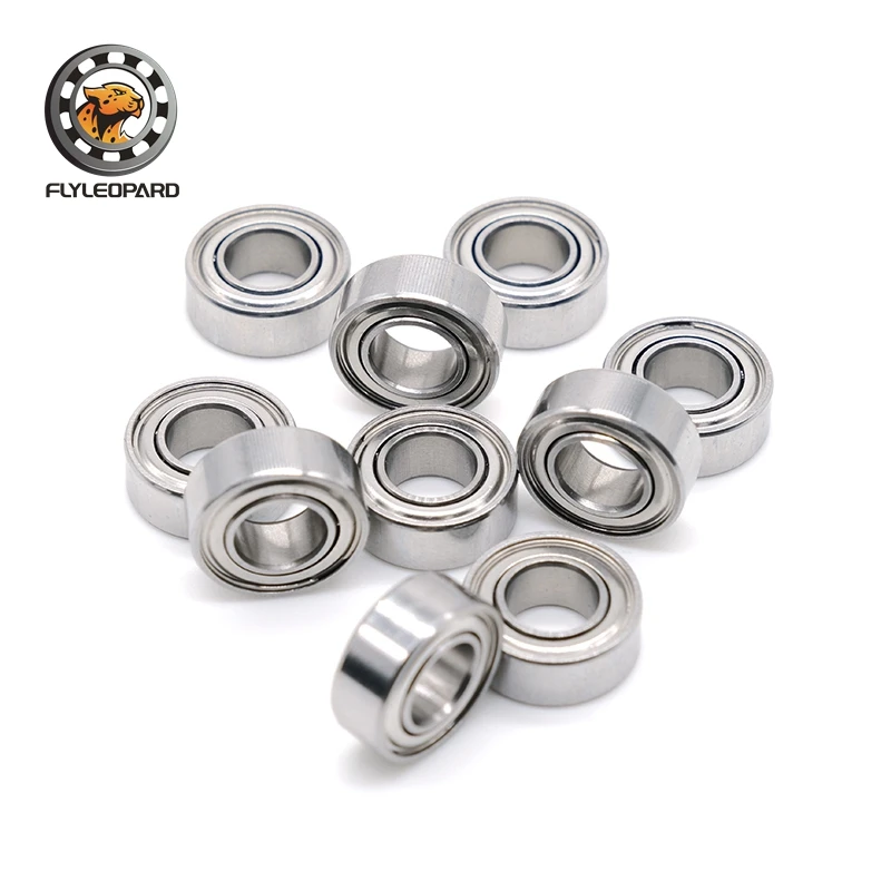 R188ZZ ABEC-9 Bearing 6.35x12.7x4.762 mm 10Pcs High Speed Double Metal Shield Micro Bearing 1/4