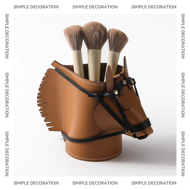 leather-desktop-remote-control-storage-box-creative-stationery-office-supplies-makeup-brush-storage-bucket-living-room-coffee