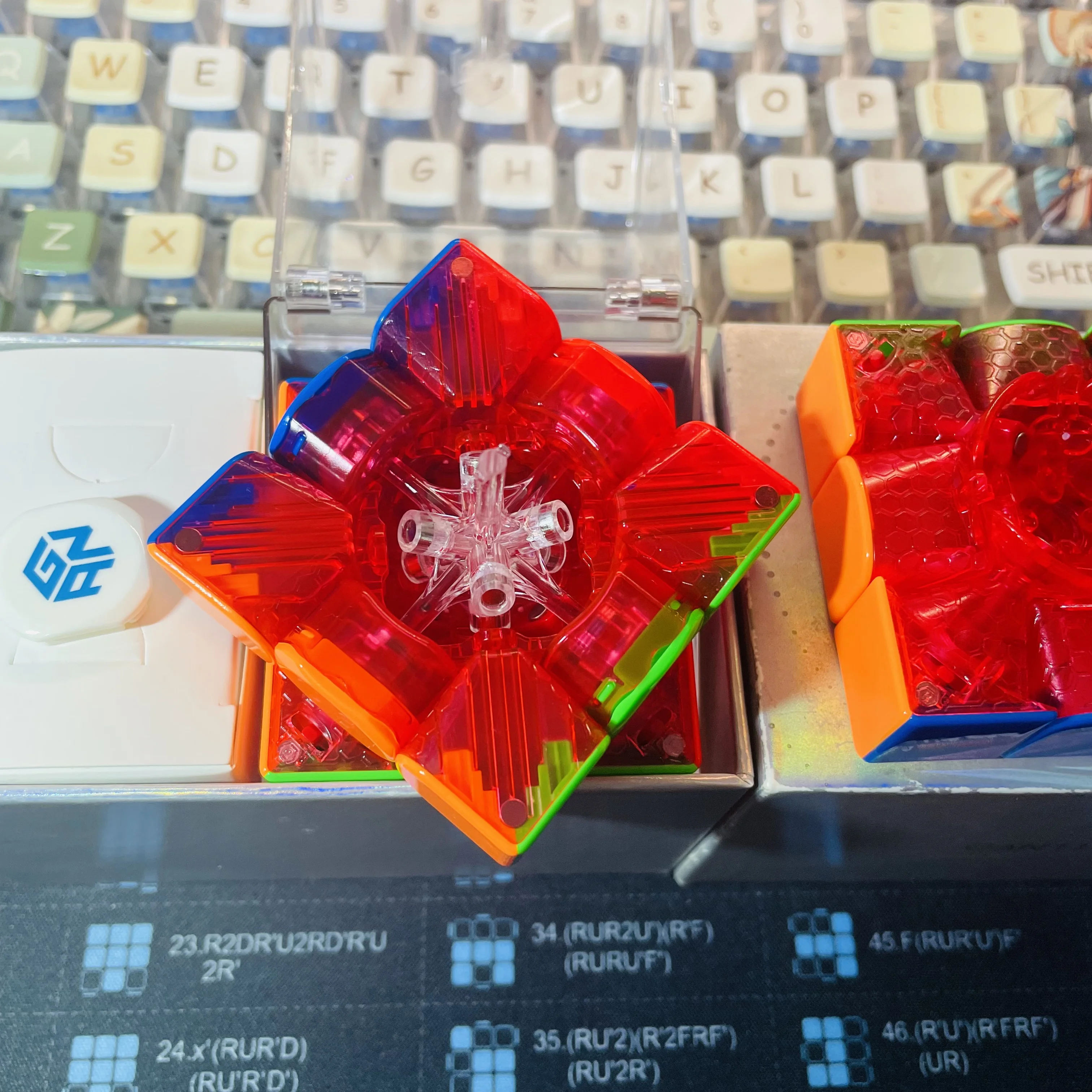 Edizione limitata Gan11 MPro UV 3x3 Cubo FAI DA TE KUN Red Core Gan 3x3x3 Cubo Magico Speedcube Magico Professionale Cubo Puzzle Giocattoli