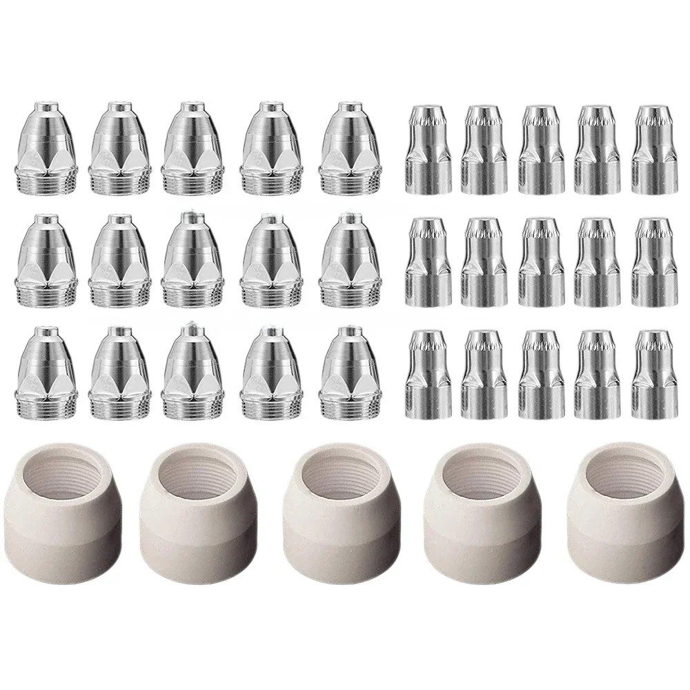 35PCS P80 Plasma Consumables,P80 Plasma Cutting Machine Flashlight Set Electrode Tip Cup