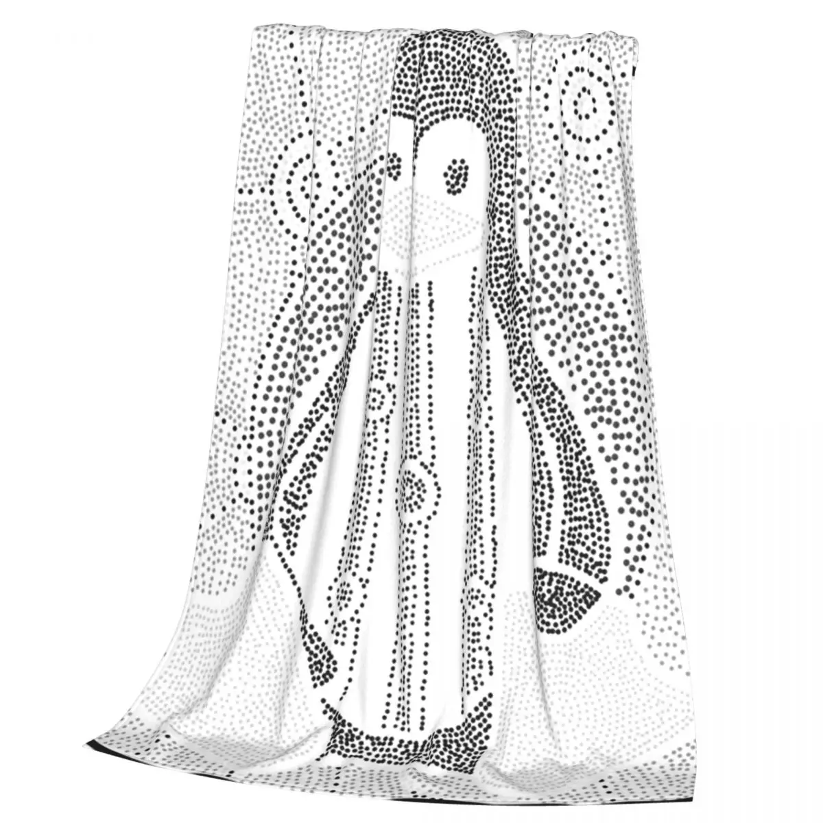 Linux Tux Penguin Monochrome Blankets Soft Warm Flannel Throw Blanket Bedding for Bed Living room Picnic Travel Home Sofa