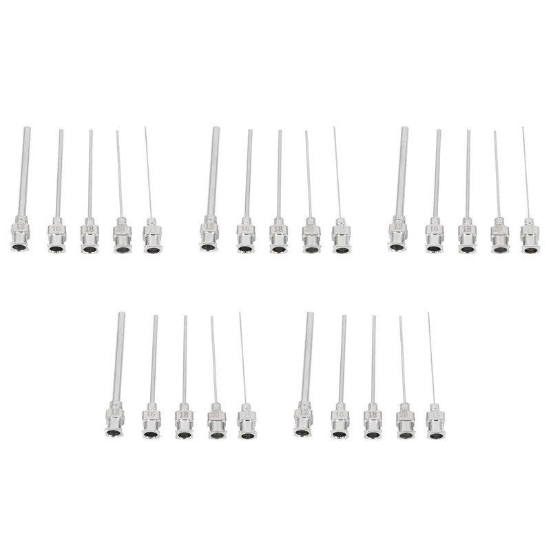 

AAAU-25Pcs Gauge Blunt Stainless Dispensing Syringe Needle Tip 12/16/18/20/25/38G