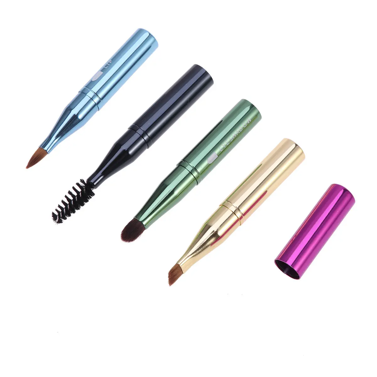 

1 шт. кисть для макияжа с ультрамягкой щетиной, профессиональная кисть для пудры 4-в-1, металлическая ручка, портативный инструмент для женского макияжа, набор для макияжа