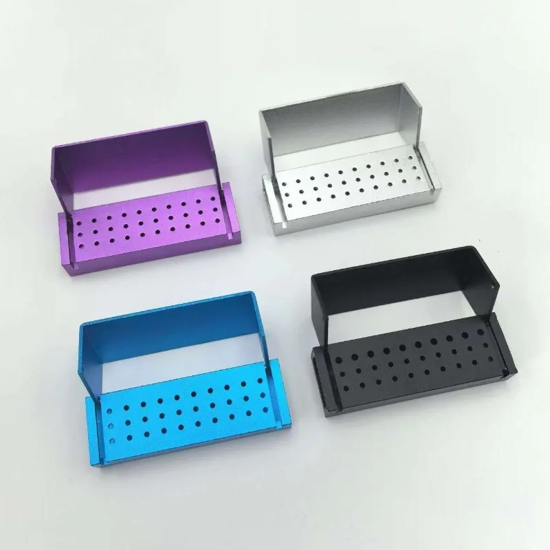High Temperature Resistant 30-hole Needle Tooth Glue Tip Enlarged Needle Grinding Head Root Canal File Holder Sterilization Box