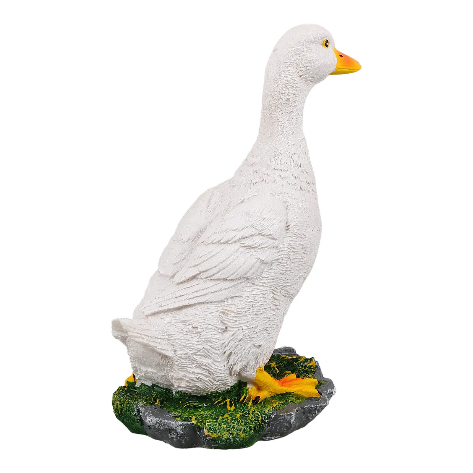 Realistic Resin Duck Garden Statue Outdoor Weatherproof Lawn Ornament for Rockery Fountain Landscaping Decor Animal Sculpture