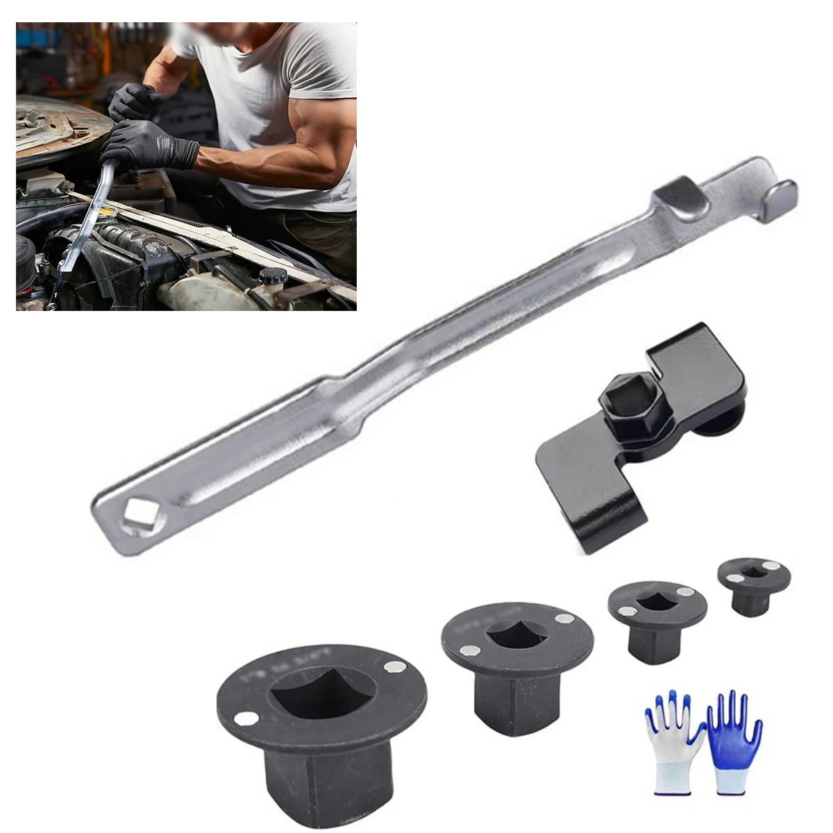 

Инструмент-удлинитель гаечного ключа для 12-дюймовых приводных выключателей и шестигранных ключей 21 мм, инструменты для улучшения крутящего момента, удлинитель рычага