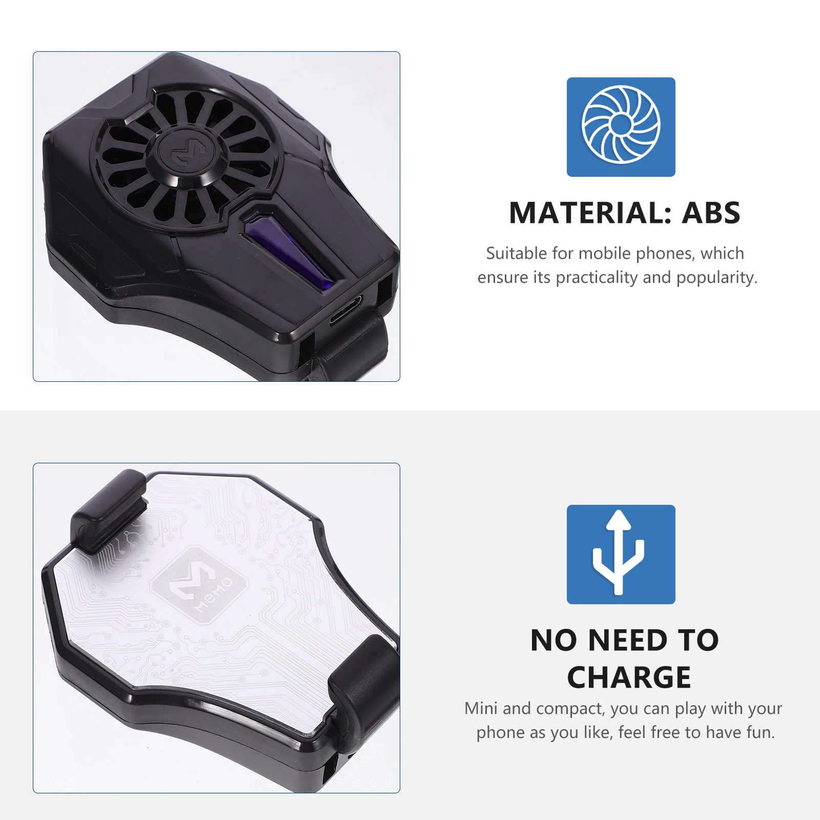 

1Pc Dl01 Compact Semiconductor Phone Cooler Mini Mobile Cooling Device For Practical And Popular Use