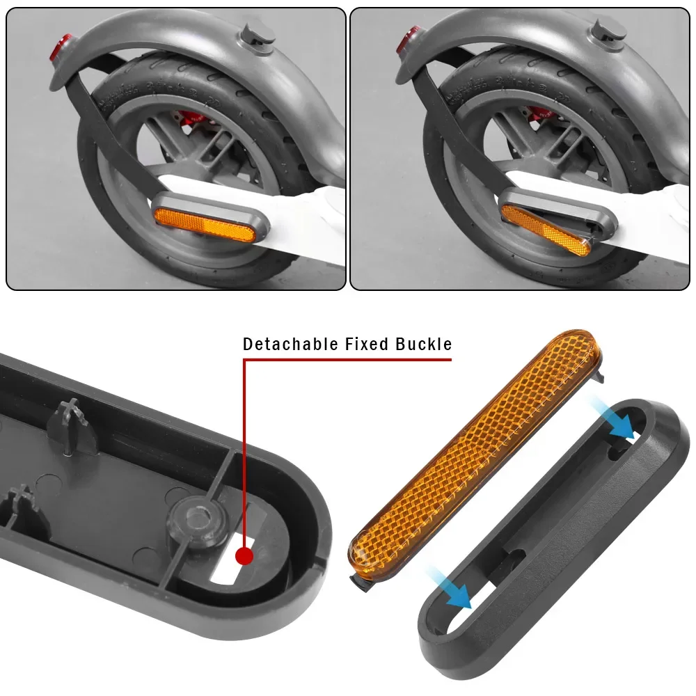 Electric Scooter Reflective Protect Shell for Xiaomi M365 PRO/PRO 2/1S /Mi3 Scooter Rear Back Safety Wheel Hub Decoration Shells