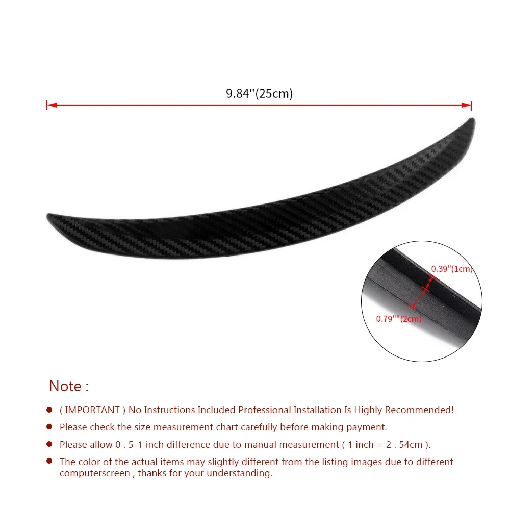 2pc Carbon Fiber Rubber Car Wheel Eyebrow Universal Protector Trim Fender Flare Extension Arches For Cars Mud Flap Splash Guards