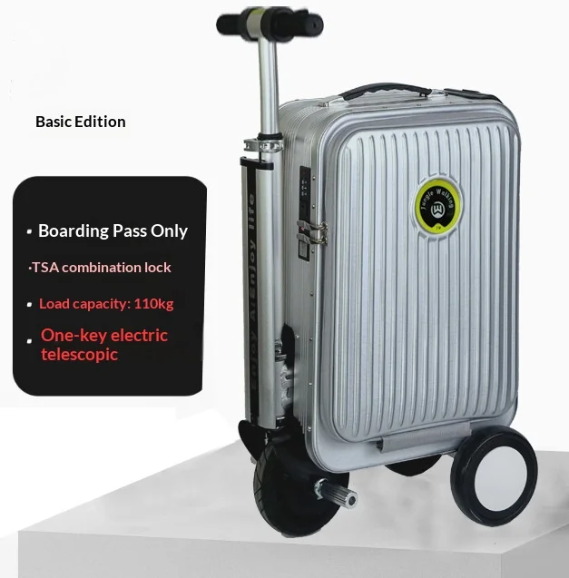 [3C Certification] Electrical Luggage Can Ride 2025 Suitcase Long Endurance 20-inch TSA Password Lock Ultra-Light