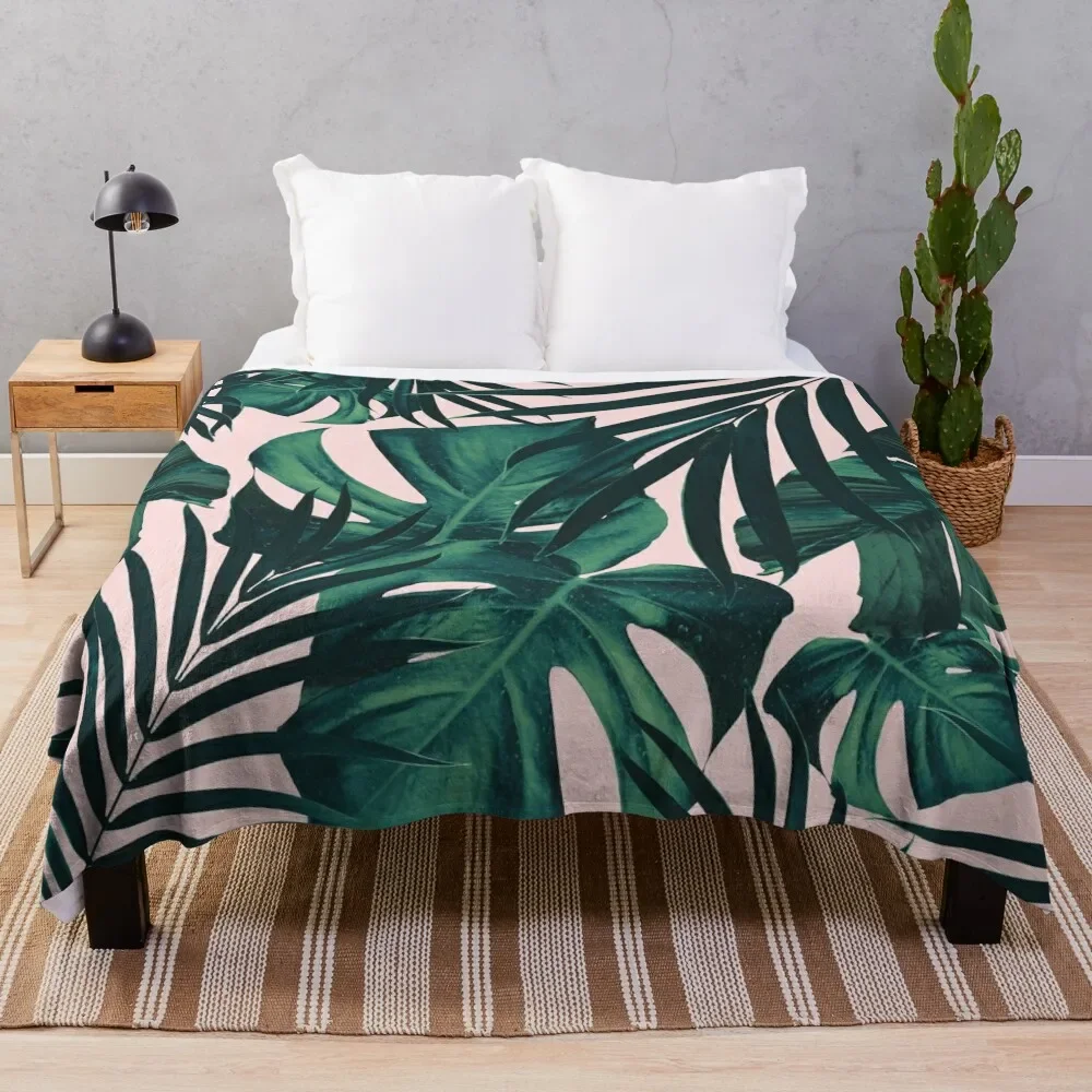 

Tropical Jungle Leaves Pattern #5 #tropical #decor #art Throw Blanket Soft Beds Thermals For Travel Blankets