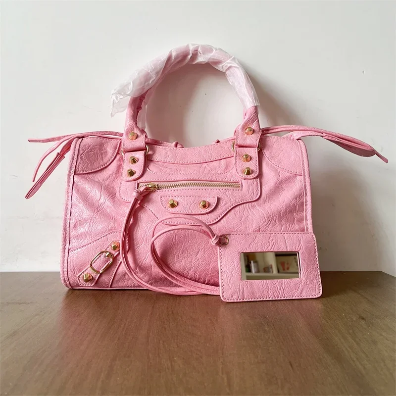 2026 Herbst- und Winter-Handtasche, Umhängetasche mit großer Kapazität, City-Motorrad-Schultertasche, Tragetasche für Damen, Luxus-Designer – Detail 5