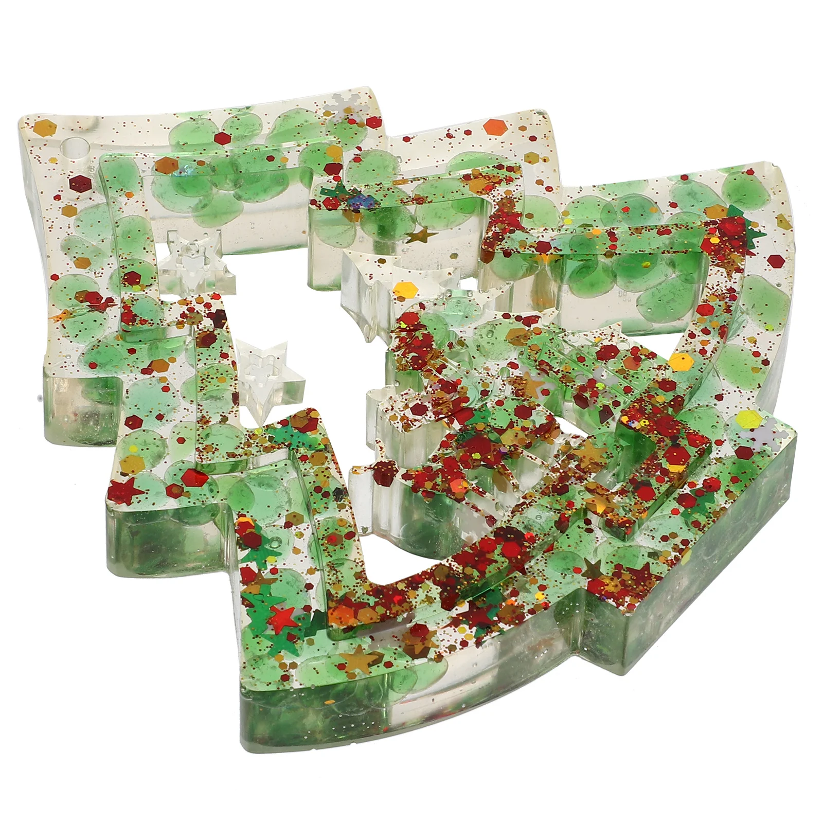 

Resin Crystal Christmas Tree Mini Desktop Decoration Festive Atmosphere Xmas Party Supplies Tabletop Trees Home Table Decor