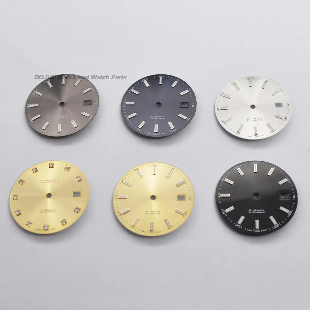 

31mm Gold Watch Dial Calendar Window Luminous Sterile Dial DIY Men Watch Faces for Datejust NH35A NH36 Movement