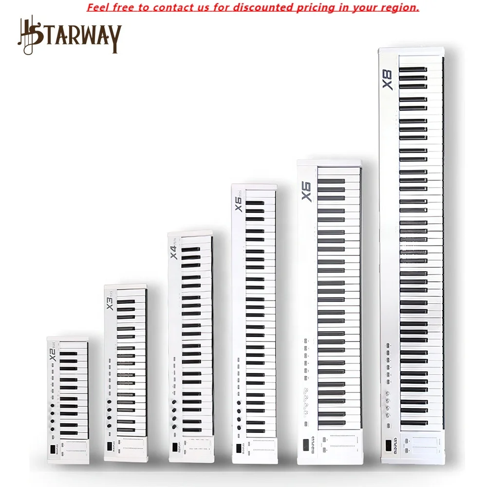 

Midiplus X2 / X8 Pro 61 88 Key Electronic Organ Professional Portable Piano Practice Music Arrangement MIDI Keyboard