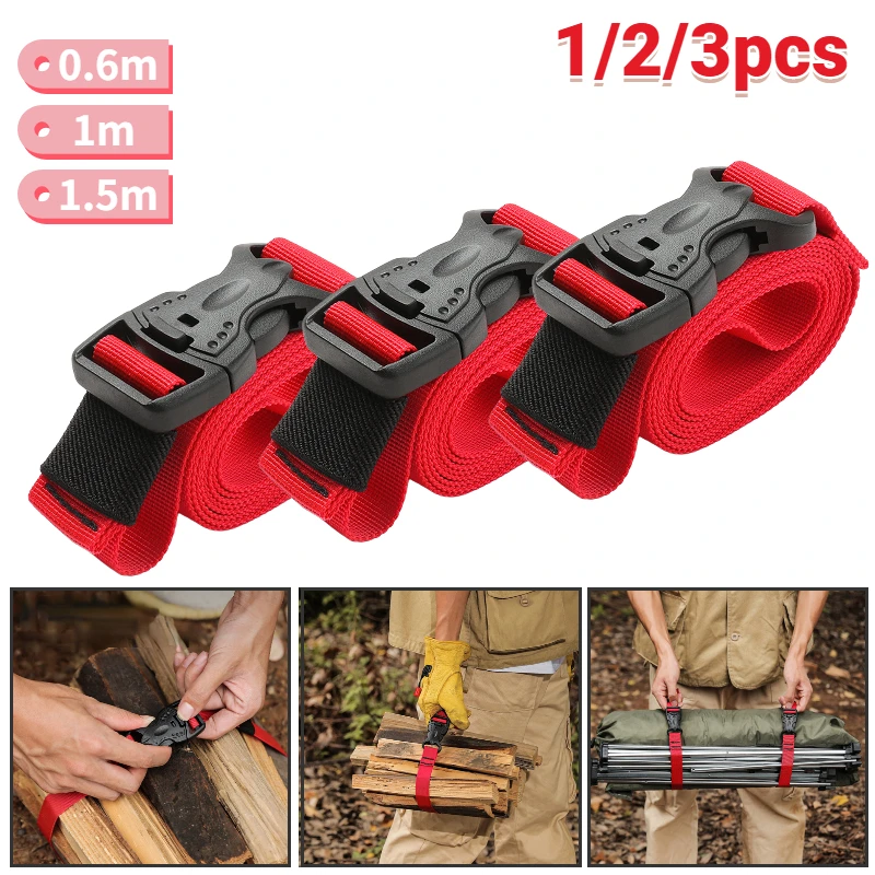 Outdoor Nylon Schnalle Riemen Für Gepäck Fracht Anziehen Umreifung Straps Erweitert Werden Kann Und