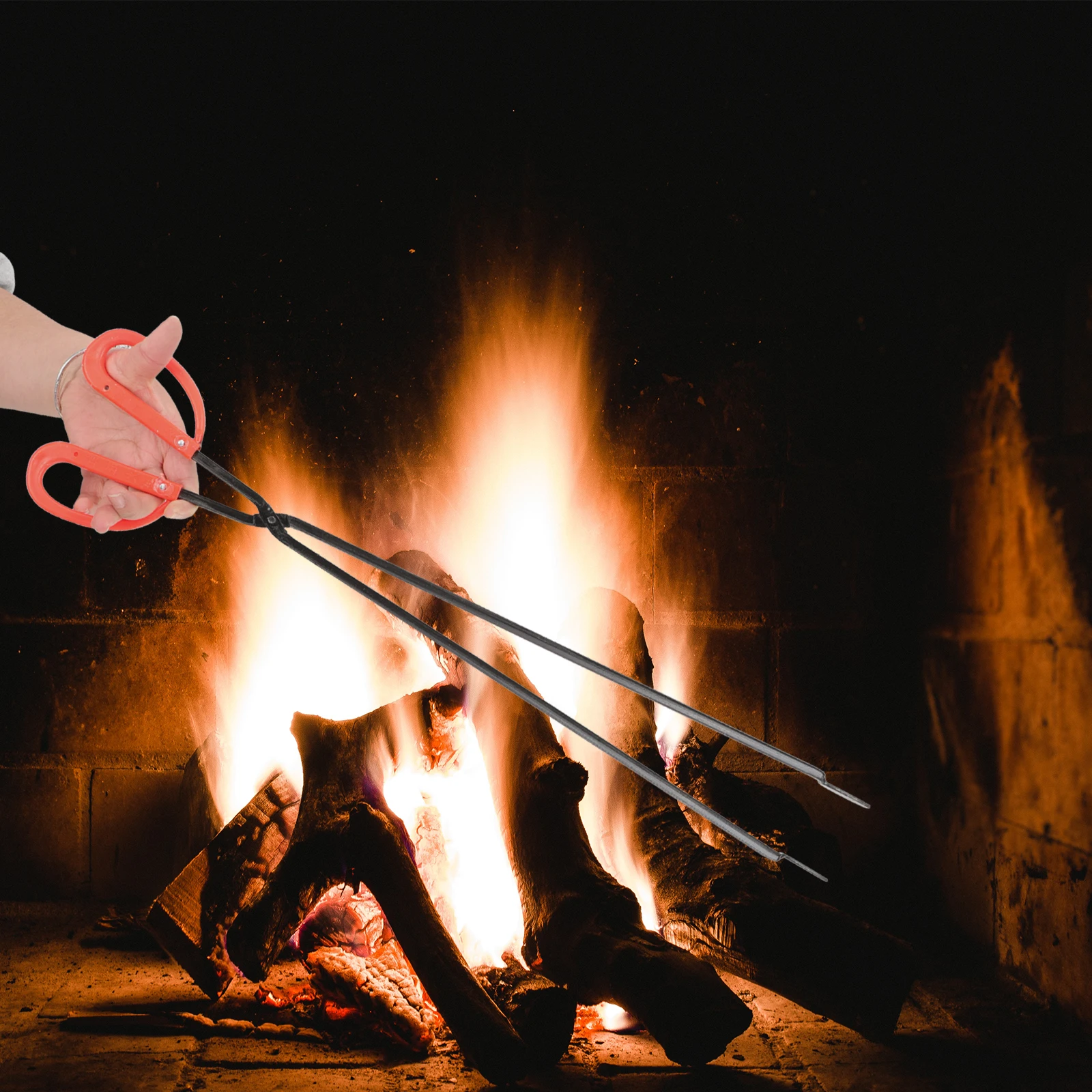 

Fireplace Tools Set Iron Shovel Ergonomic Long Serving Fire poker Hook Coal Shovel Moisture Proof Corrosion Resistant Home