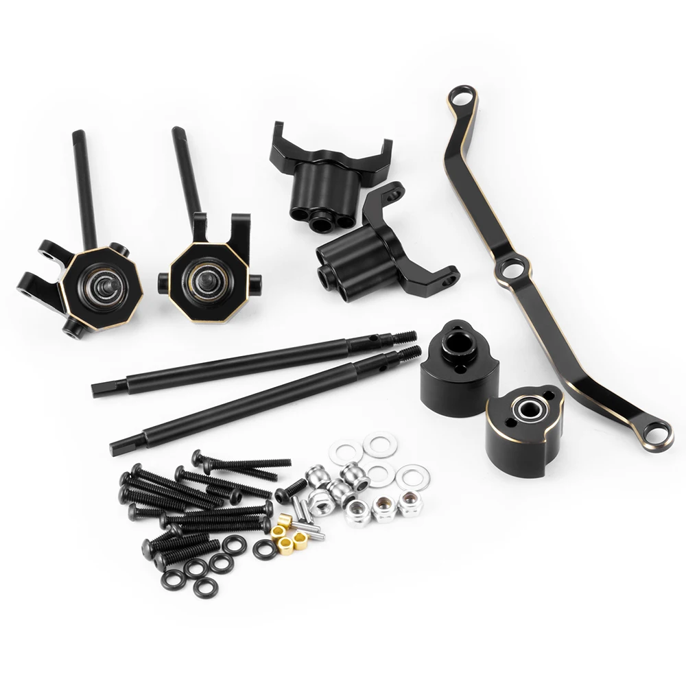 AXSPEED +5mm/+11mm 황동 스티어링 링크 블록 1/18 RC 크롤러 자동차 TRX4-M 확대 업그레이드용 너클/후면 CVD 샤프트 드라이브 키트