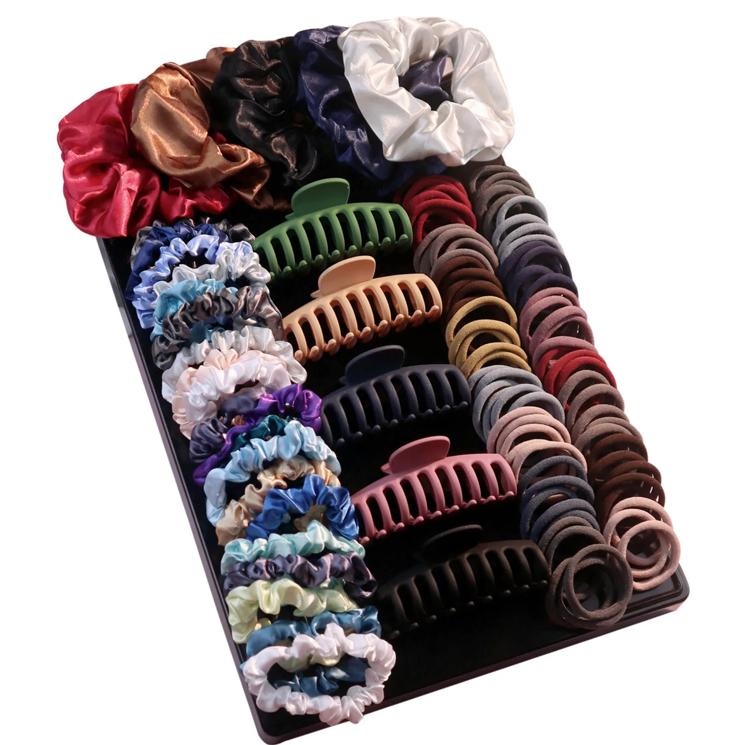 Neuer Haarschmuck für Frauen, nahtlose Pferdeschwanzhalter, verschiedene Haarspangen, Haargummis, Haarbänder, Haargummis für Urlaubsparty – Detail 1