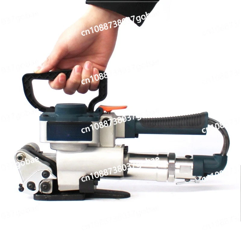 B19 export pneumatic baler plastic steel belt semi-automatic strapping machine carton brick wooden box baler
