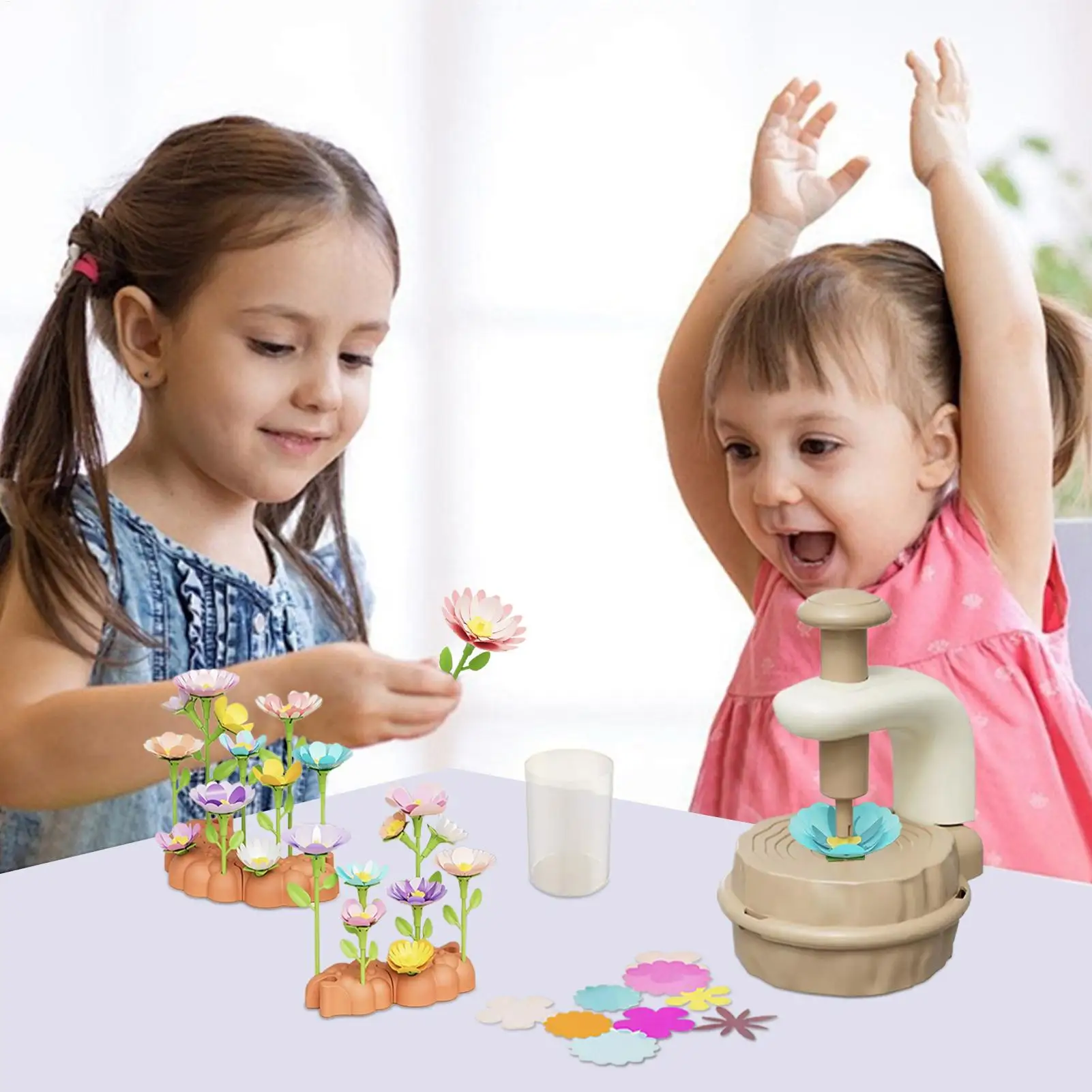 Fabric Flower Bouquets Toys Fabric Flower Bouquets Craft Toys For Girls Interactive Activity Set For Children Toddler Daycare