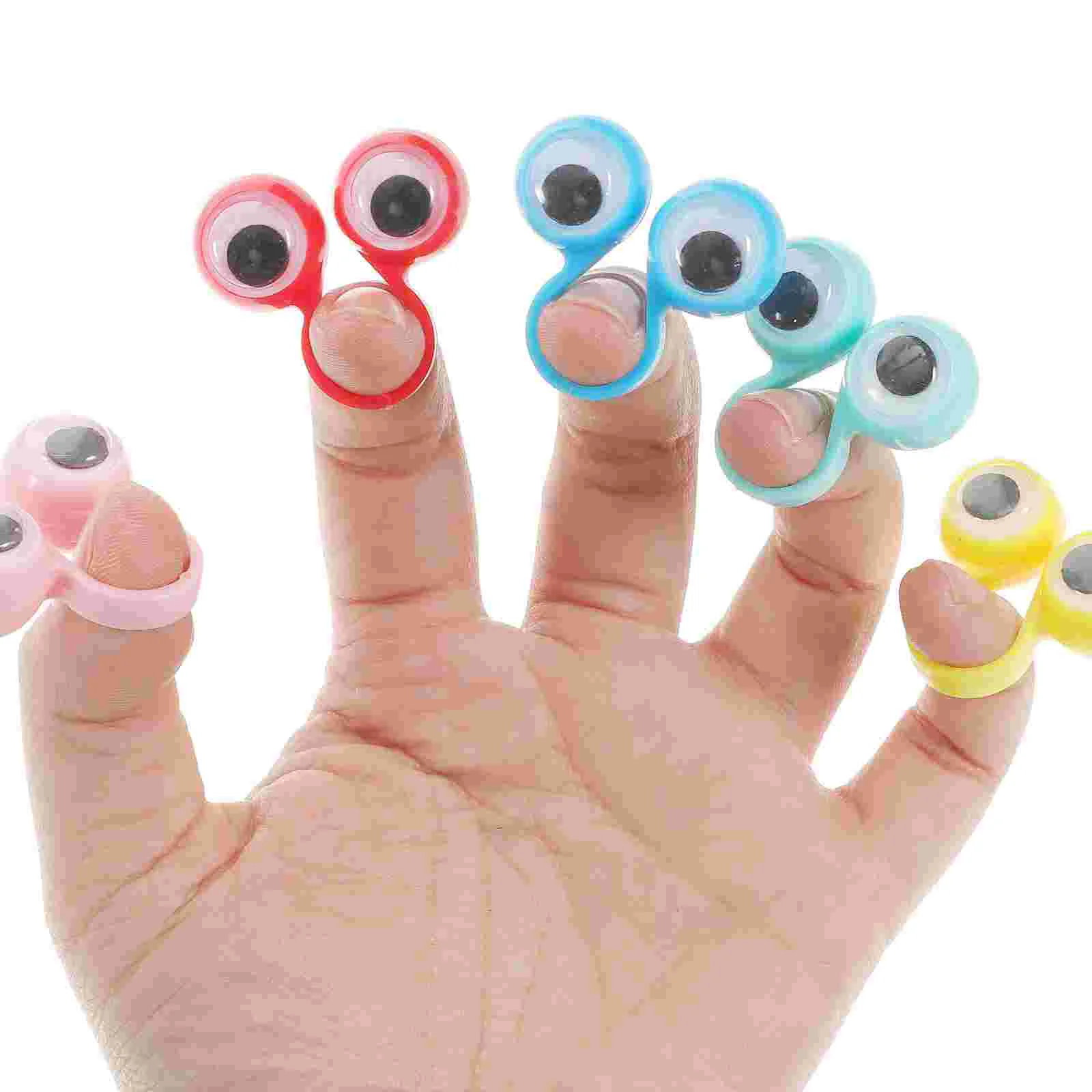 24 Pcs Small Toy Eye Ring Child Rings for Kids Eyeballs Goo 350X300X250CM Plastic Finger Novel