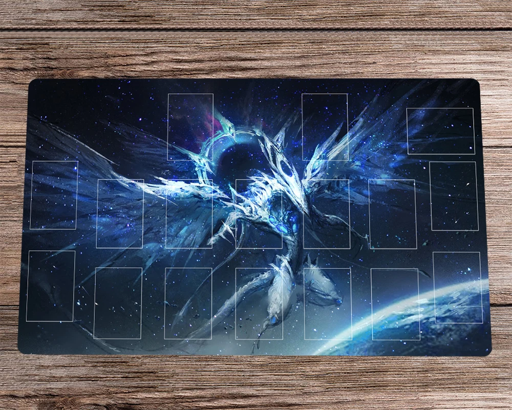 

Anime YuGiOh Playmat Deep-Eyes White Dragon TCG CCG Mat Trading Card Game Mat & Free Bag Anti-slip Desk Mat Pad Mousepad 60x35cm