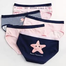 Women Stripe Briefs Cotton Sexy Panties Underwear Oversize Underpants Ladies Cartoon Cute Soft Kawaii Cute Plus Size Panty