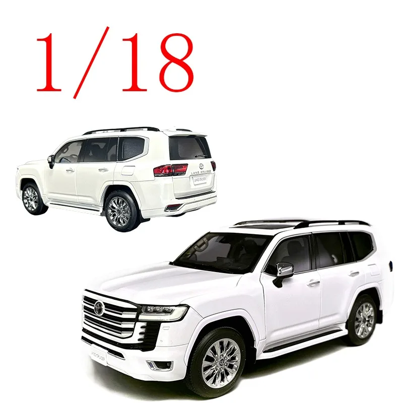 LCD Diecast 1/18 Scale Toyota Alloy Model Cars Toyota Land Cruiser LC300-ZX White Play with The Gift Original Box of Toy Cars