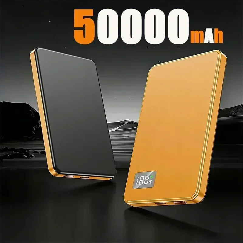 Lenovo 500000mAh tragbare Powerbank für MagSafe, magnetisch, ultraflach, 3C-zertifiziert, 22W schnelles Ladegerät, kabellose Batterie, MacSafe-Backup-Batterie