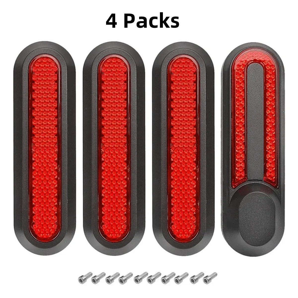 4 Pack Electric Scooter Reflective Side Covers for Safe Driving Front and Front Wheel Plastic Covers for Xiaomi M365 Pro2 Electr