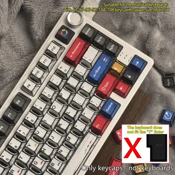 漫畫風格彩色混色光鍵帽原廠高度136鍵套裝經典簡約風格機壓鍵帽裝飾 10 最佳銷售 星戰主題鍵帽 - №7