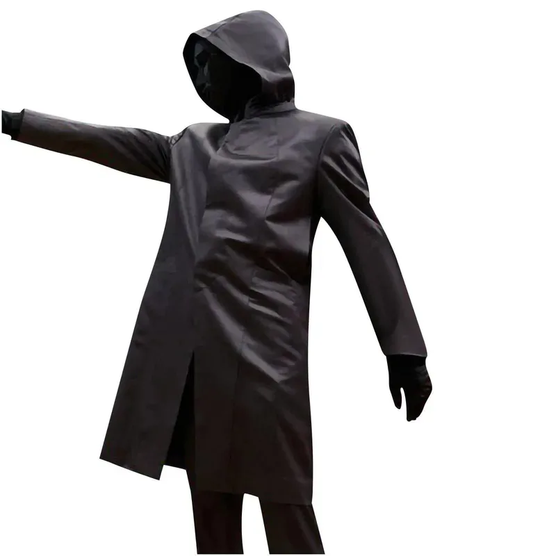 

New Halloween Cosplay Korean Drama Game Cosplay Costume With Gloves Man Black Jumpsuit Triangle Disguise Round Square Carnival P