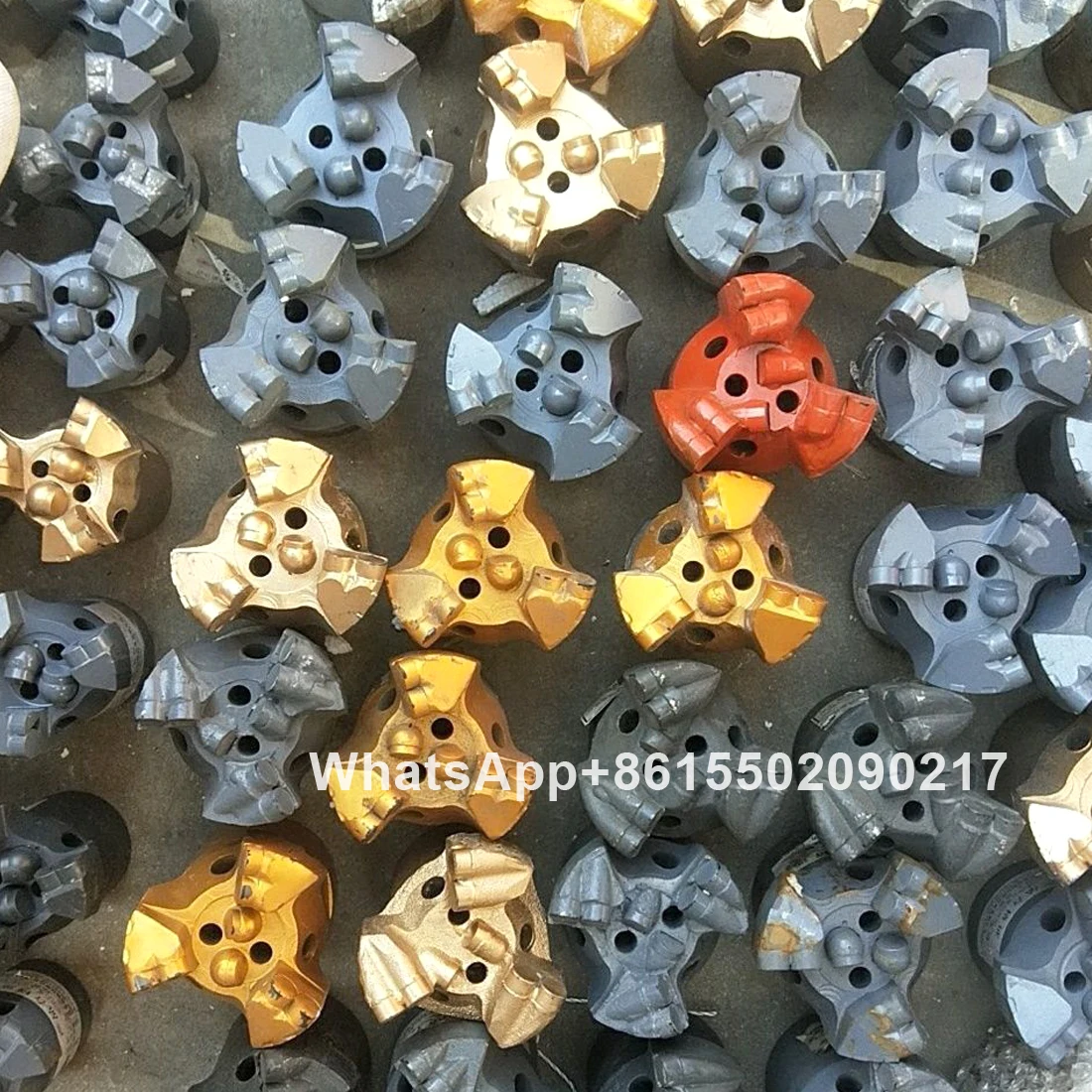 Three wing drill bit PDC coal mine hard layer core rock drill bit diamond composite sheet mining drilling water well