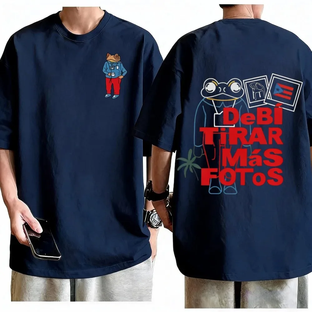 2026 Bad Bunny Rapper T-Shirt Debi Tirar Mas Fotos DTMF T-Shirt Men Women Casual Fashion Hip Hop Oversized T-Shirt Streetwear