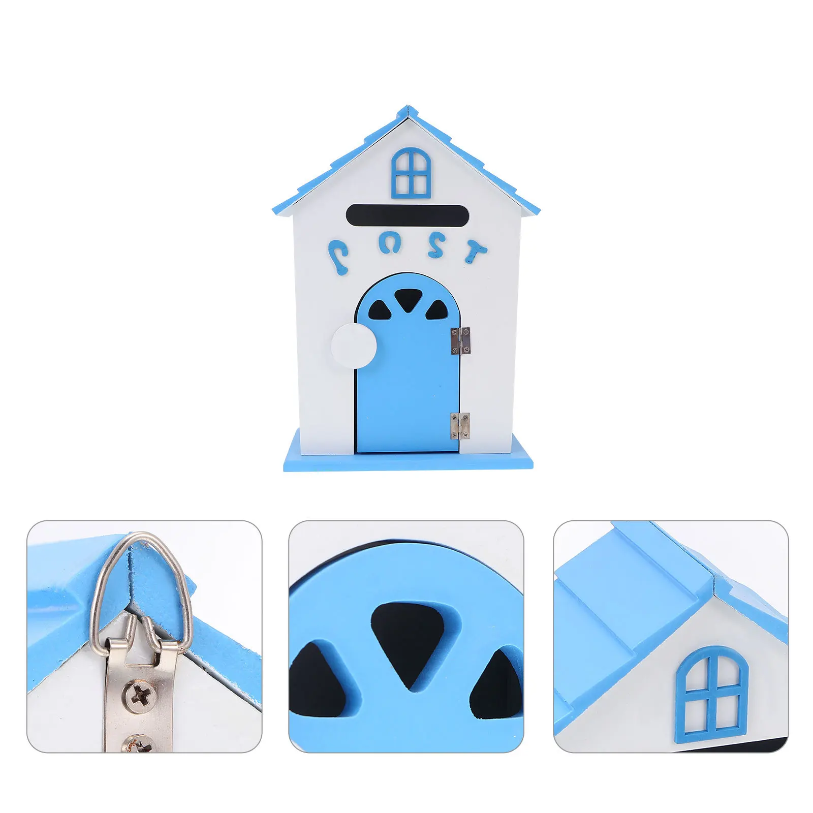 

Wooden Mailbox Wall Mounted Decorative Post Box For Home Office Wood Letter Organizer Suggestion Complaint Box