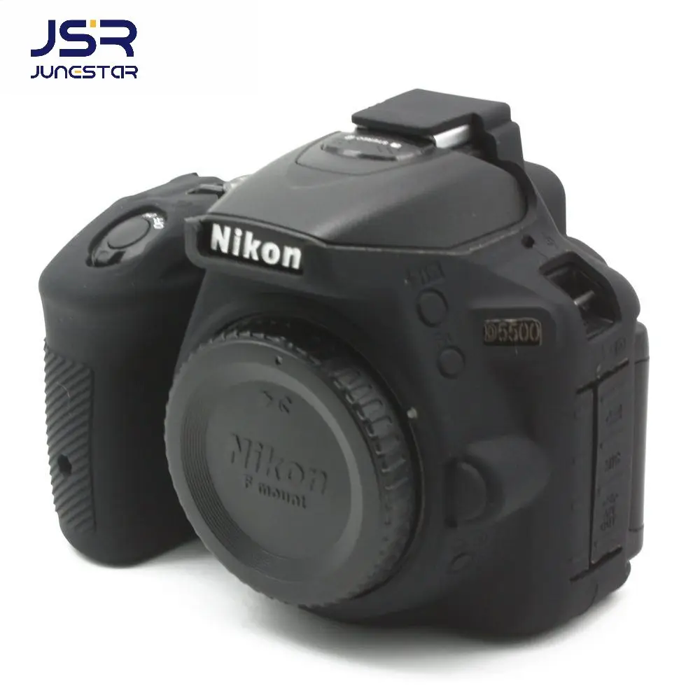 

Силиконовый чехол для Nikon D5500 D5600, защитный чехол для корпуса камеры, кожаная резиновая модель для зеркального фотоаппарата Nikkor D5500/D5600, четыре цвета