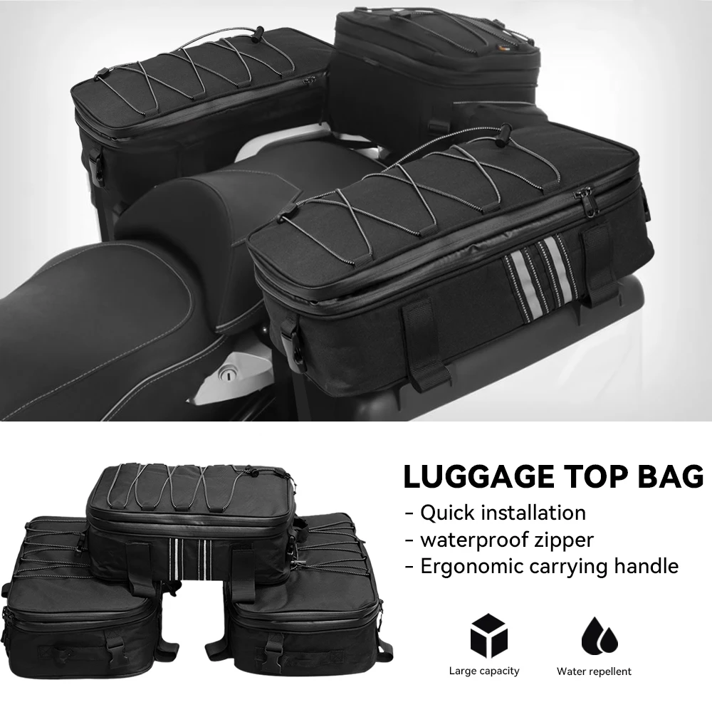 

Motorcycle Expandable Top Box Bag Luggage Panniers Saddlebag For BMW R1200GS LC R1250GS ADV F850GS G310GS Travel Storage Case