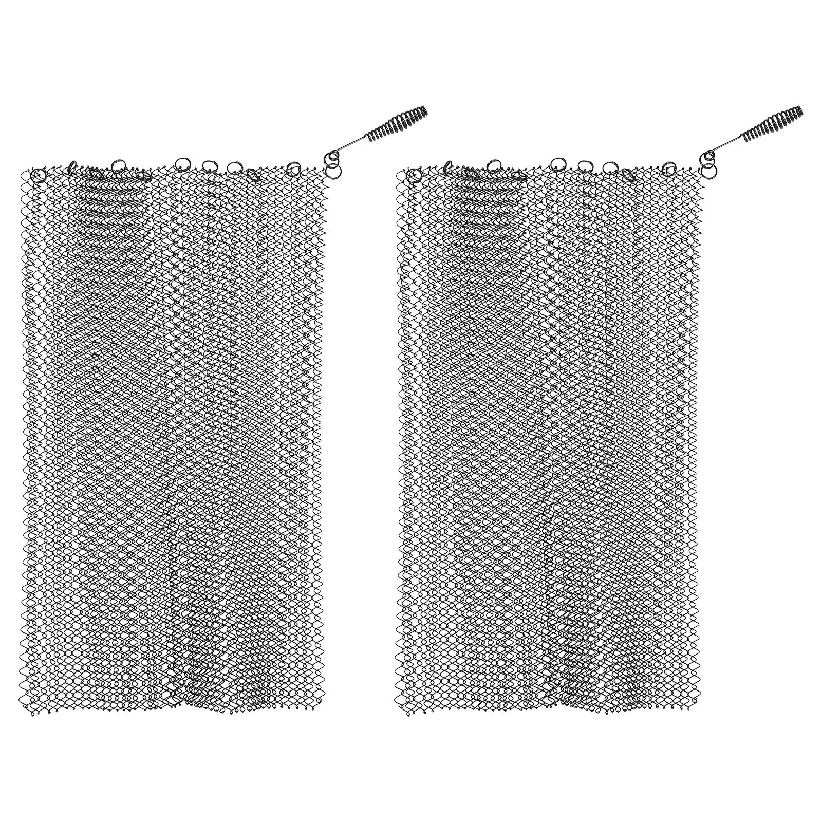 2 قطعة ستارة شاشة شبكية للمدفأة لوحات شاشة حريق شبكية معدنية ملحقات مدفأة مزخرفة حفرة نار داخلية