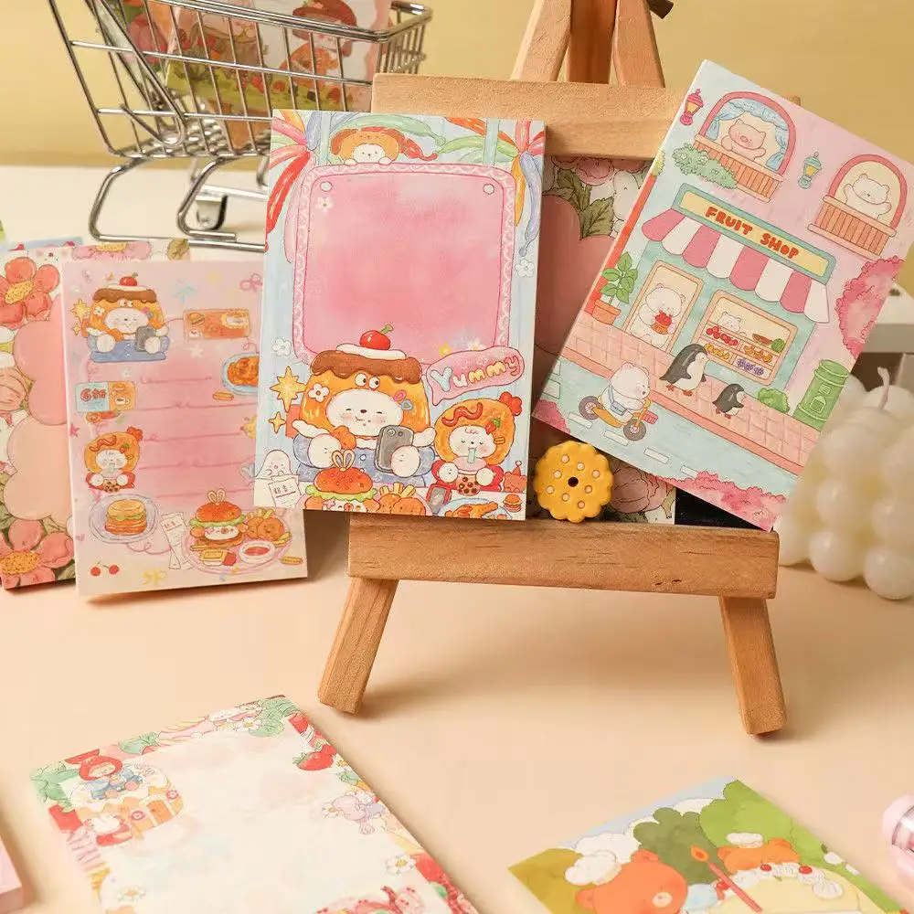 

2025 Новая милая мультяшная девушка, декоративная липкая заметка