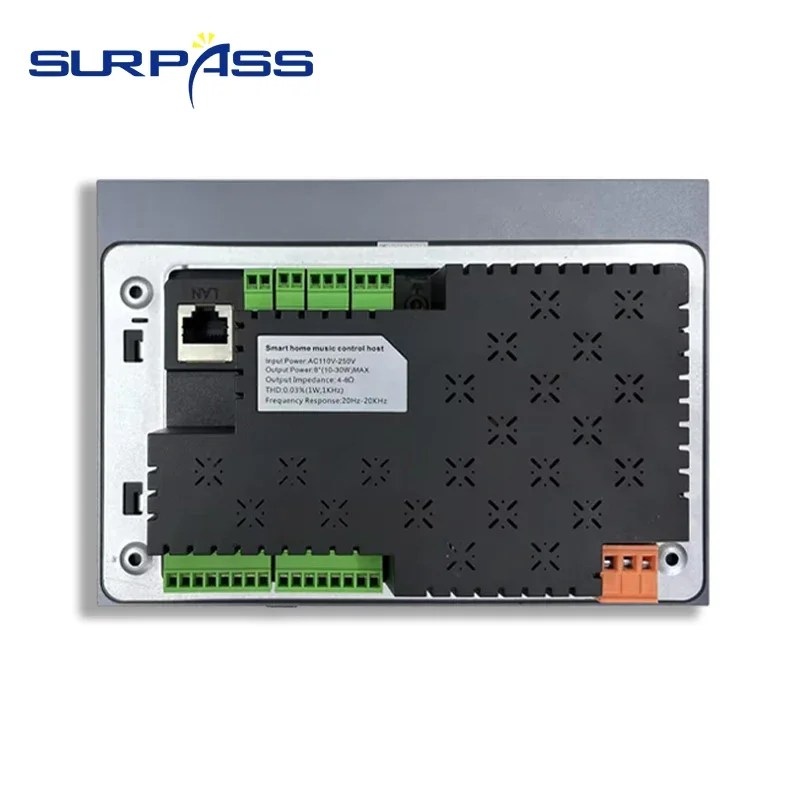 7-дюймовый сенсорный экран IPS 5G Wi-Fi Android 11, система 8x30 Вт Bluetooth и TF-карта с портом RS485, настенный усилитель для управления умным домом
