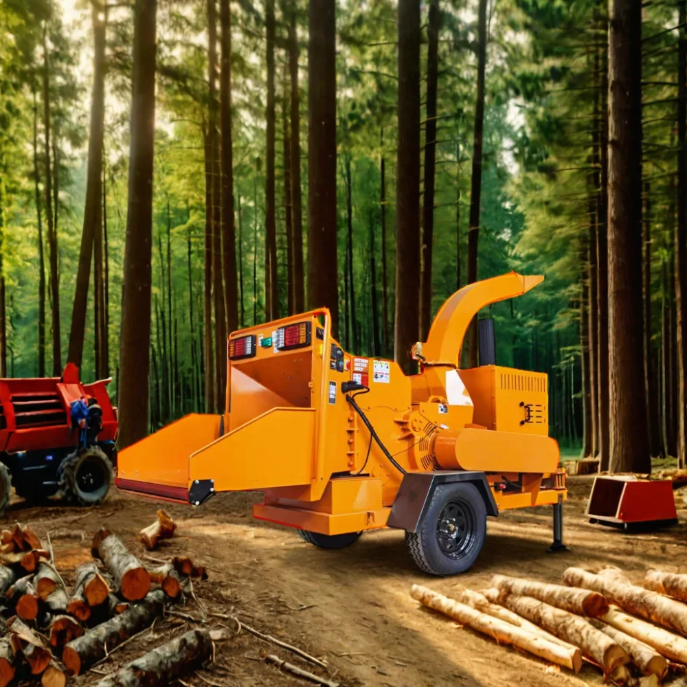 Easy to operate high quality  wood chipper forestry machinery wood chipper shredder machine