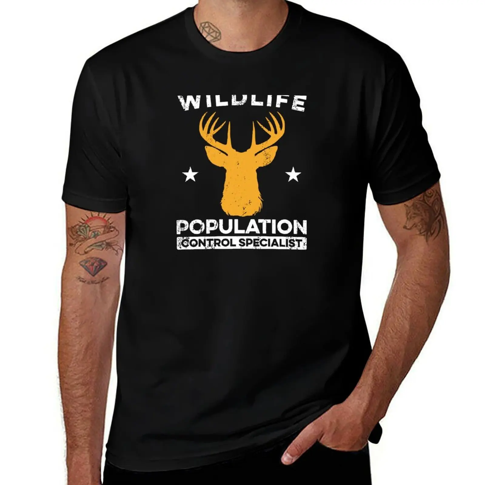Wildlife Population Control Specialist - Deer Hunting T-Shirt Plus Size Non-Shrink T-Shirt